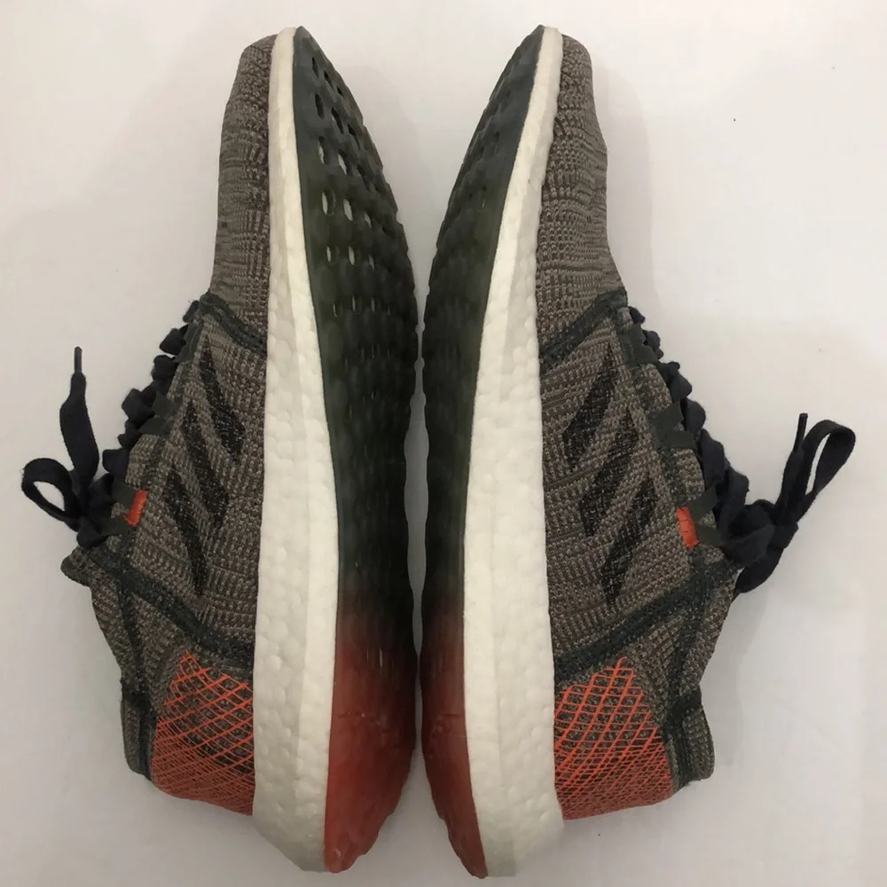 ADIDAS PUREBOOTS GO LEGEND IVY CORAL RUNNING SNEAKERS MENS SIZE 8